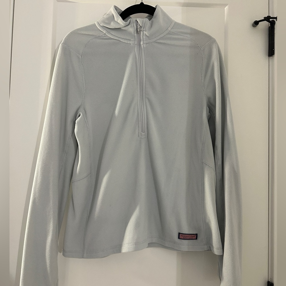 Vineyard Vines Gray Waffle Knit Pullover